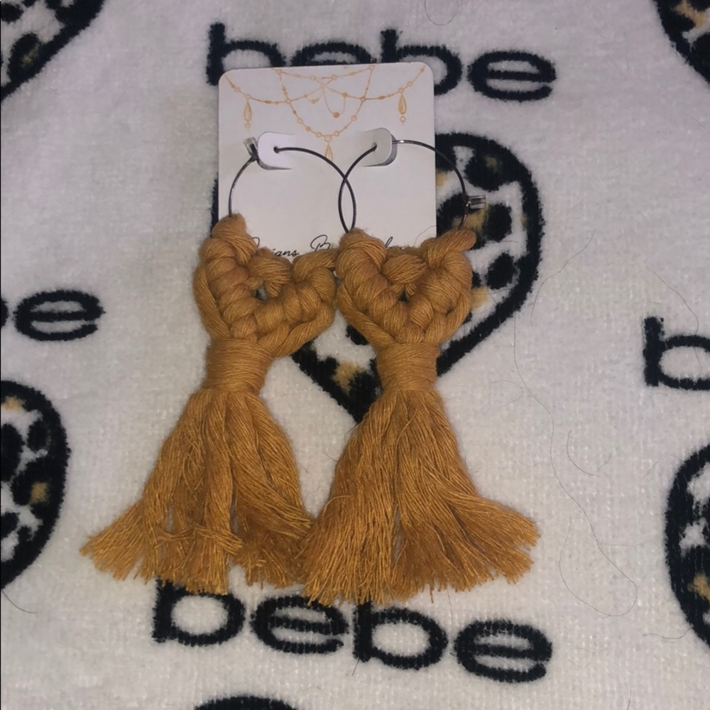 Mustard earrings